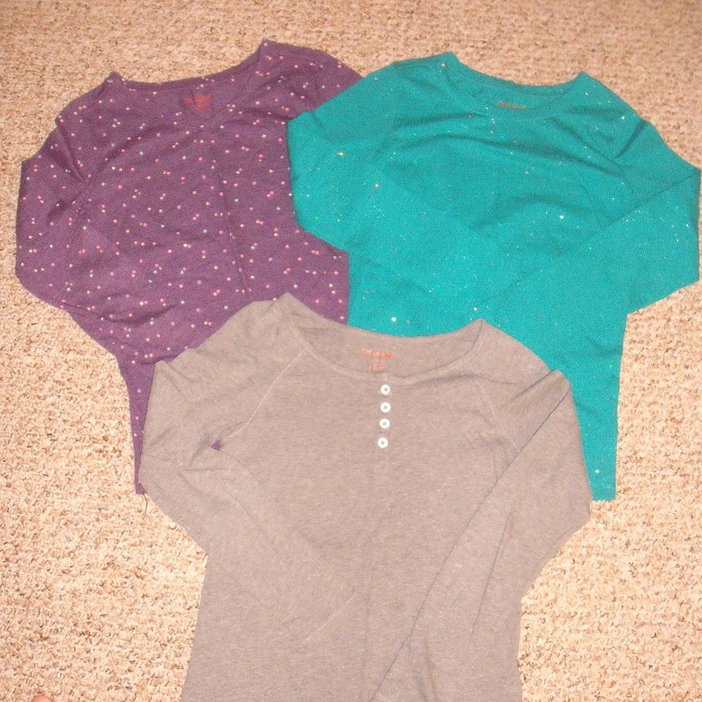 3 girls long sleeve shirts size 10-12 *Final Price